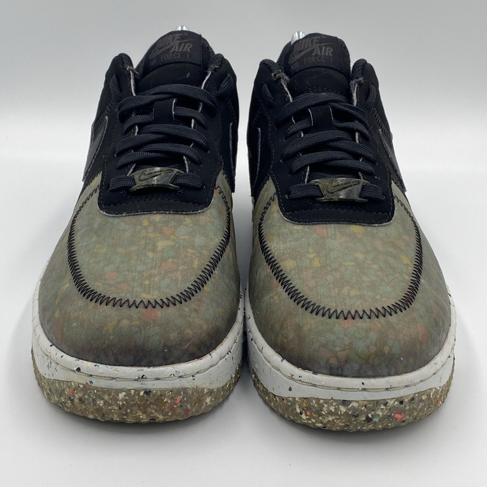 Nike Air Force 1 Crater Men's 7.5 Recycled Black Photon Dust Sneakers CZ1524-002 - Picture 3 of 8